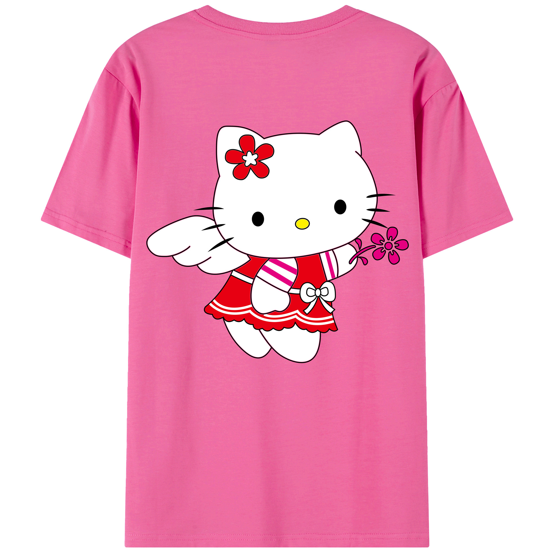 （画像用） Hello Kitty ハローキティ レディース半袖Tシャツ(バックプリント)